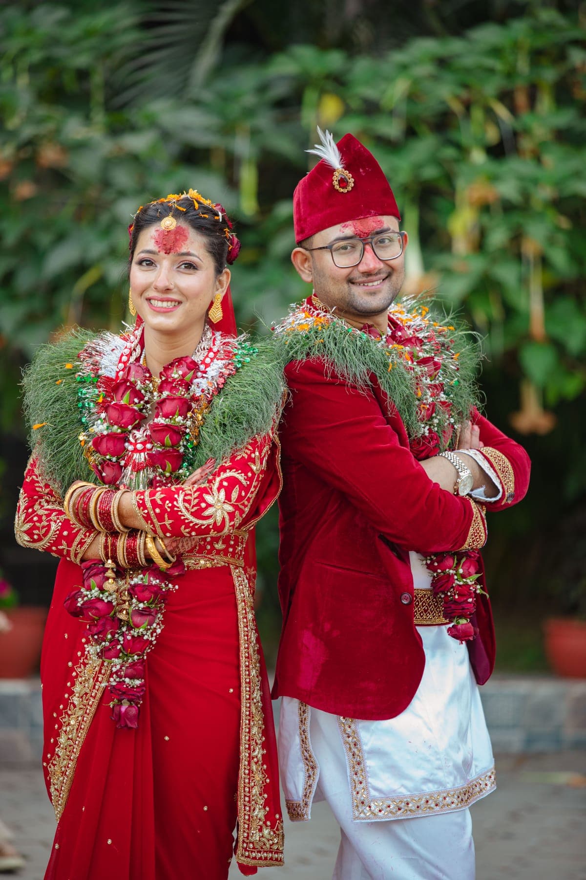 Bride preparing for Nepali wedding photography